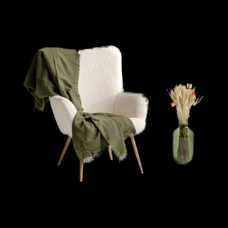 Scaun mic verde de birou