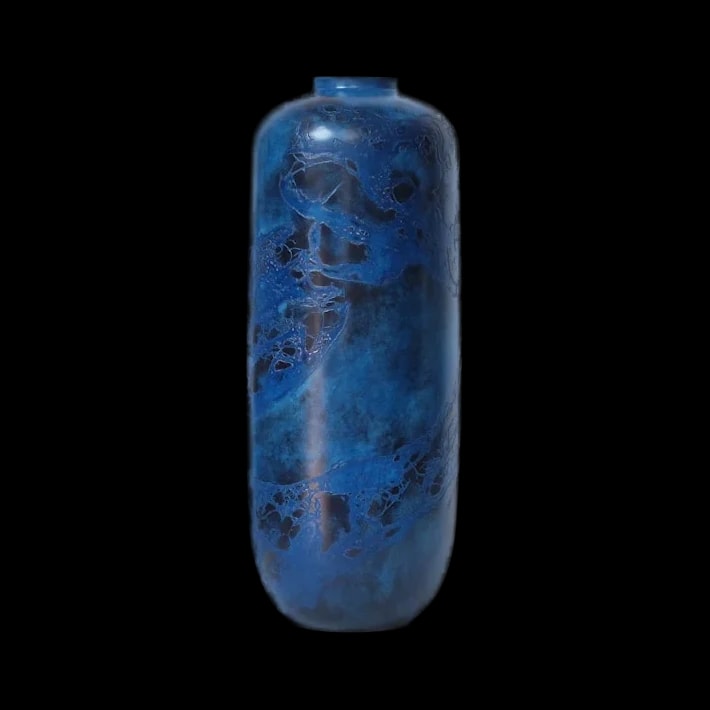 Vază indigo mată